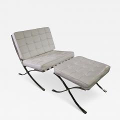  Knoll Knoll Mies Van Der Rohe Iconic Barcelona Lounge Chair and Ottoman - 4545500