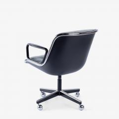  Knoll Knoll Pollock Executive Desk Office Chair in Gunmetal Gray Mohair - 4411743