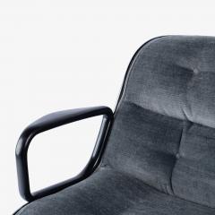  Knoll Knoll Pollock Executive Desk Office Chair in Gunmetal Gray Mohair - 4411751