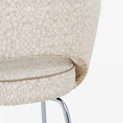  Knoll Knoll Saarinen Executive Arm Chairs in Edelman Hair on Hide Leather Pair - 3367590