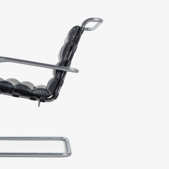  Knoll MR Lounge Chair in the style of Mies van der Rohe in Black Leather - 3762244