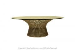  Knoll Mid Century Authentic Knoll Warren Platner Wire Glass Coffee Table - 3495274