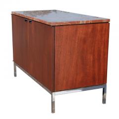  Knoll Mid Century Modern Knoll Credenza with Rojo Marble Top - 2762872