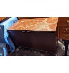  Knoll Mid Century Modern Knoll Credenza with Rojo Marble Top - 2762875