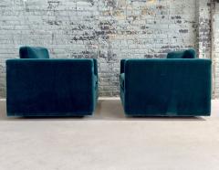  Knoll Pair Knoll Charles Pfister Mohair Lounge Chairs 1980 - 3243063