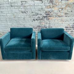  Knoll Pair Knoll Charles Pfister Mohair Lounge Chairs 1980 - 3243064