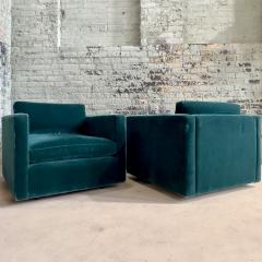  Knoll Pair Knoll Charles Pfister Mohair Lounge Chairs 1980 - 3243068