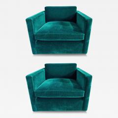  Knoll Pair Knoll Charles Pfister Mohair Lounge Chairs 1980 - 3243904