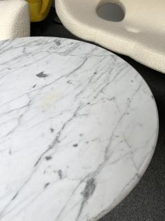  Knoll Pair of Brass and Marble Side Table Italy 1970s - 1810807
