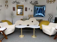  Knoll Pair of Brass and Marble Side Table Italy 1970s - 1810809