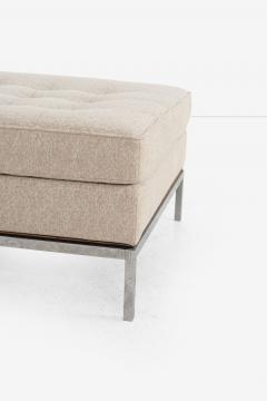  Knoll Pair of Florence Knoll Fabric and Steel Ottomans 1965 - 4349508