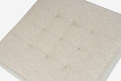  Knoll Pair of Florence Knoll Fabric and Steel Ottomans 1965 - 4349515