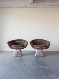  Knoll Pair of Warren Platner Lounge Chairs for Knoll International 1980s - 4283514