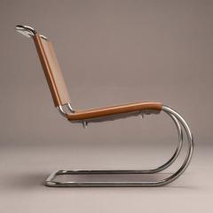  Knoll Rare Knoll MR30 5 Lounge Chairs in Caramel Leather by Mies van der Rohe Pair - 4729428