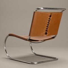  Knoll Rare Knoll MR30 5 Lounge Chairs in Caramel Leather by Mies van der Rohe Pair - 4729429