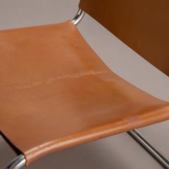  Knoll Rare Knoll MR30 5 Lounge Chairs in Caramel Leather by Mies van der Rohe Pair - 4729433