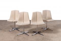  Knoll Richard Schultz Dining Chairs for Knoll in Original Oyster White Wool 1961 - 3724340