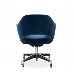  Knoll Saarinen Executive Arm Chair in Velvet Swivel Base by Eero Saarinen for Knoll - 1838807