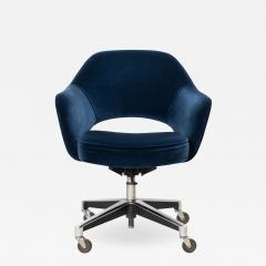  Knoll Saarinen Executive Arm Chair in Velvet Swivel Base by Eero Saarinen for Knoll - 1839672