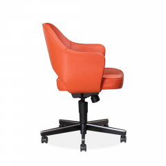  Knoll Saarinen Executive Arm Chair in Vinyl Swivel Base by Eero Saarinen for Knoll - 1838683