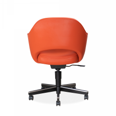  Knoll Saarinen Executive Arm Chair in Vinyl Swivel Base by Eero Saarinen for Knoll - 1838685