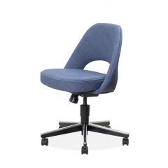  Knoll Saarinen Executive Armless Chair in Woven Leather by Eero Saarinen for Knoll - 1838760