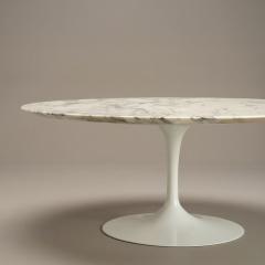  Knoll Saarinen Round Pedestal Tulip Coffee Table in Arabescato Marble - 4570103