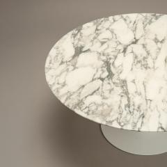  Knoll Saarinen Round Pedestal Tulip Coffee Table in Arabescato Marble - 4570105