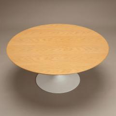  Knoll Saarinen Round Tulip Pedestal Coffee Table in Light Oak - 4570156