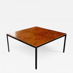  Knoll Vintage Midcentury Knoll Style Burled Top Coffee Table - 2709741