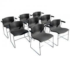  Knoll Vintage Set of Eight Handkerchief Armchairs by Vignelli for Knoll - 2626840