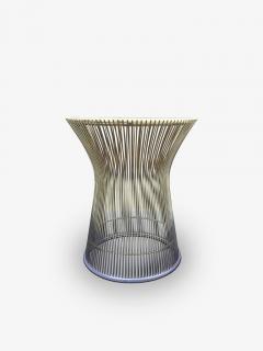  Knoll WARREN PLATNER SIDE TABLE IN 18K GOLD WITH CALACATTA MARBLE TOP - 3145301