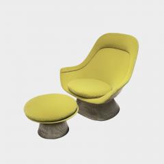  Knoll Warren Platner for Knoll Easy High Back Lounge Chair w Ottoman Model 1725 - 3507420