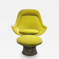  Knoll Warren Platner for Knoll Easy High Back Lounge Chair w Ottoman Model 1725 - 3508872