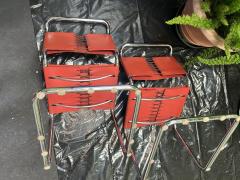  Knoll a pair of vintage red Spoleto chairs - 4172754