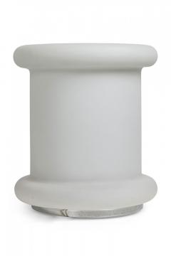  Koch Lowy Koch Lowy Mid Century American White Satin Triplex Glass Tablette Lamp Table - 4162597