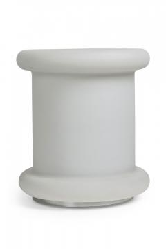  Koch Lowy Koch Lowy Mid Century American White Satin Triplex Glass Tablette Lamp Table - 4162599