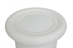  Koch Lowy Koch Lowy Mid Century American White Satin Triplex Glass Tablette Lamp Table - 4162600