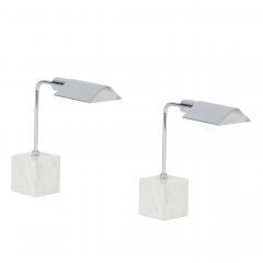  Koch Lowy Marble and Chrome Table Lamps 1970 Koch Lowy - 2031993