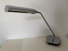  Koch Lowy Pair of Koch Lowy Chrome Swing Arm Adjustable Desk Lamps - 1605626