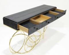  Koket Koket Burlesque Console in Brass and Leather - 4059776