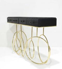  Koket Koket Burlesque Console in Brass and Leather - 4059780