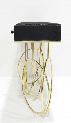  Koket Koket Burlesque Console in Brass and Leather - 4059781