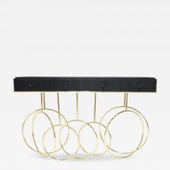  Koket Koket Burlesque Console in Brass and Leather - 4061393