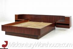  Komfort of Denmark Komfort Mid Century Danish Queen Rosewood Platform Bed with Nightstands - 3144940