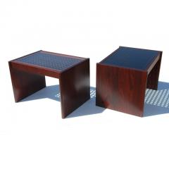  Komfort of Denmark Pair of Danish Modern Rosewood End Tables by Komfort - 2738037