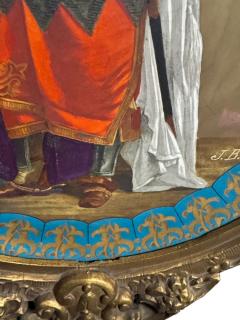  Konigliche Porzellan Manufaktur KPM ANTIQUE HAND PAINTED KPM PORCELAIN OVAL ROYAL PORTRAIT IN ORIGINAL GILT FRAME - 4496268