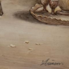  Konigliche Porzellan Manufaktur KPM KPM style porcelain plaque of Orientalist bazaar scene - 4421310