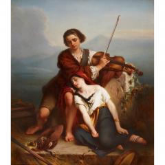  Konigliche Porzellan Manufaktur KPM Large KPM porcelain plaque after Louis Gallait - 2965614