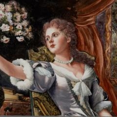  Konigliche Porzellan Manufaktur KPM Large Renaissance Style Painted Porcelain Plaque - 3411343